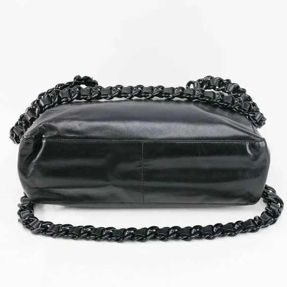 Prada Classic Nappa Chain/Leather Woven Strap Bag - Picture 11 of 16
